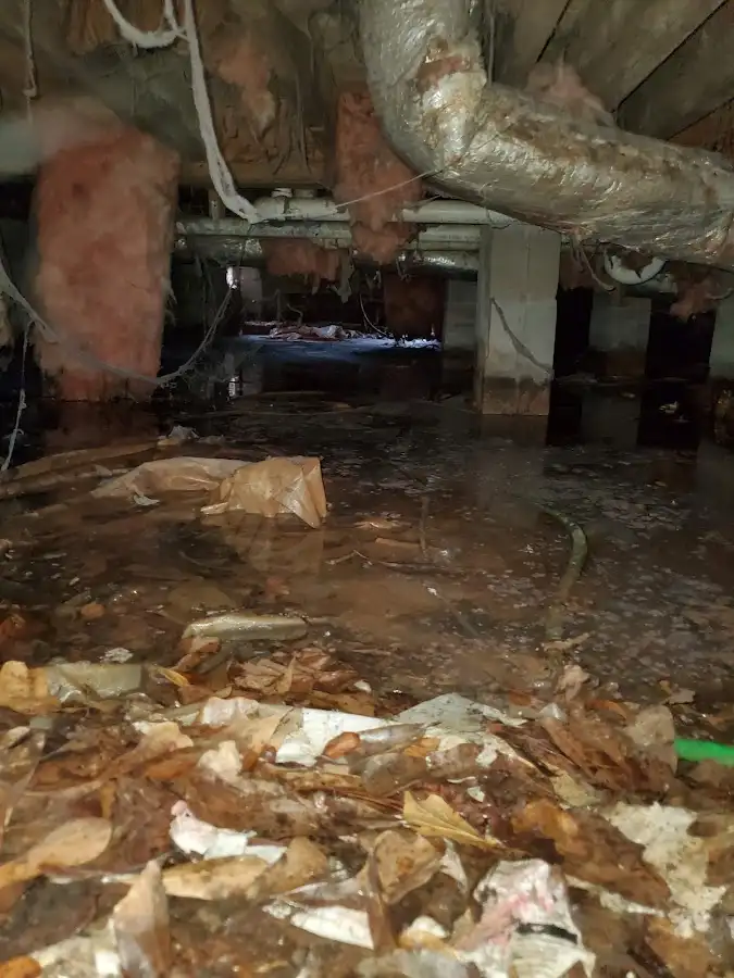 Crawl space flood assessment for Commercial Water Damage Restoration in Kenton