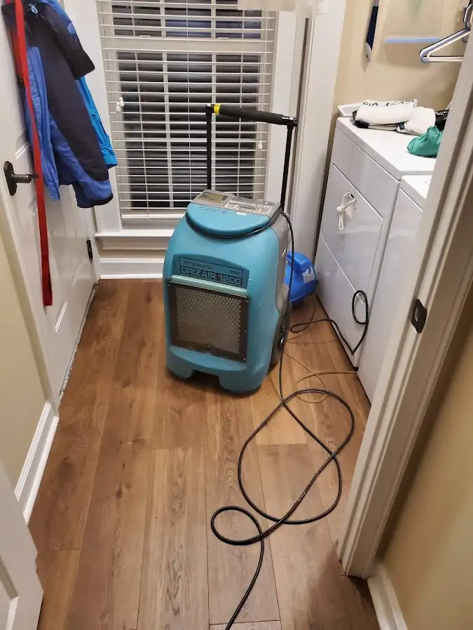 Commercial dehumidifier deployed for Flood Damage Cleanup in Kenton